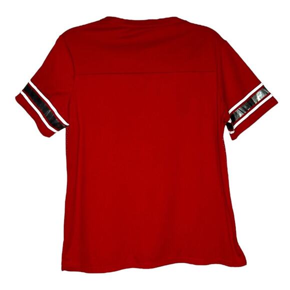 Majestic Shirt Womens XXL Red Black Atlanta‎ Falcons NFL Draft Me Jersey Sports - Picture 2 of 5